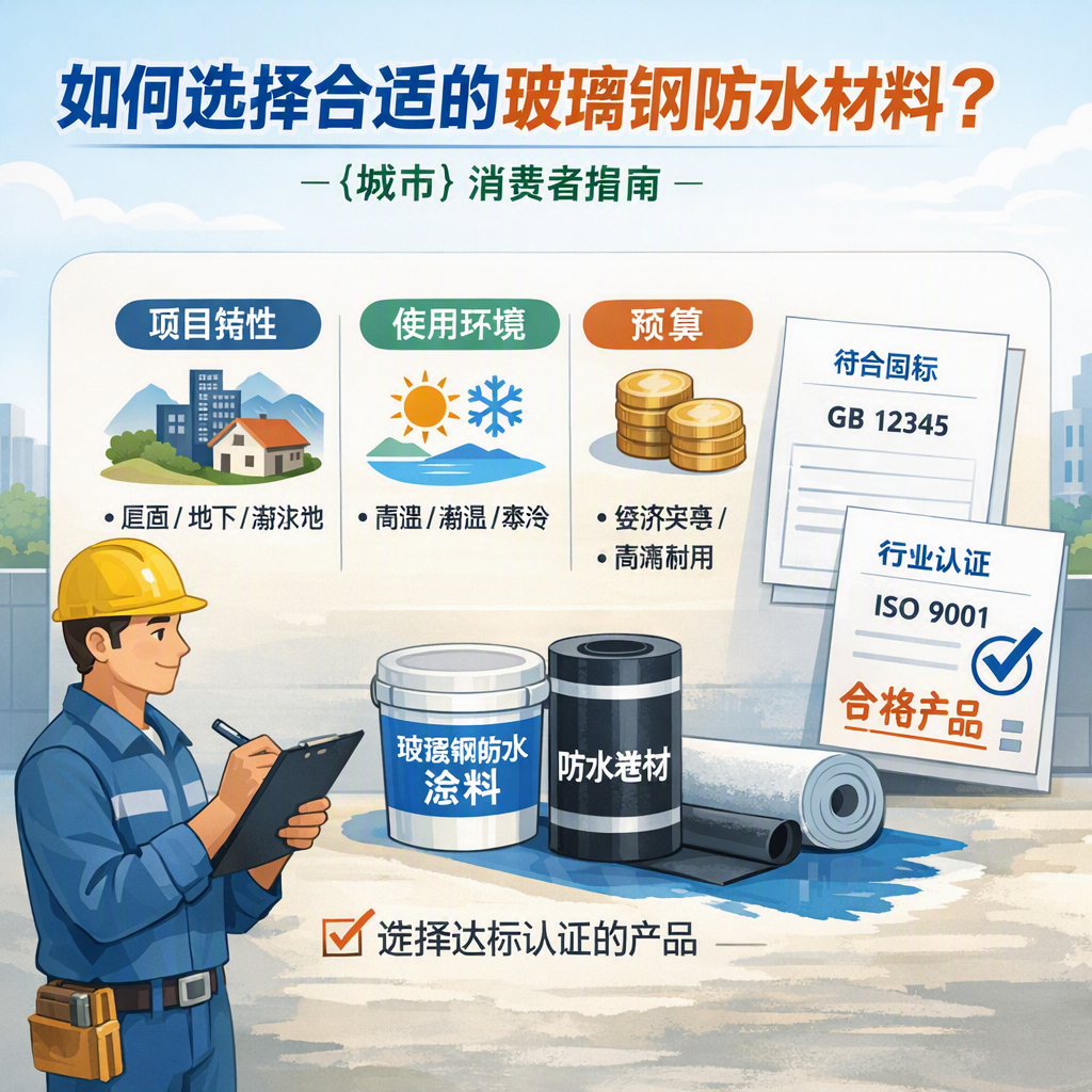 如何判定玻璃钢防水材料的合格标准? 孝感 消费者指南