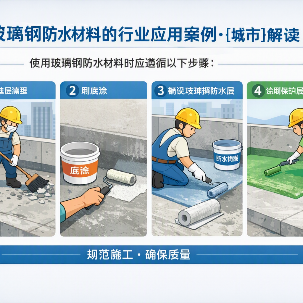 玻璃钢防水材料的行业应用案例,孝感解读