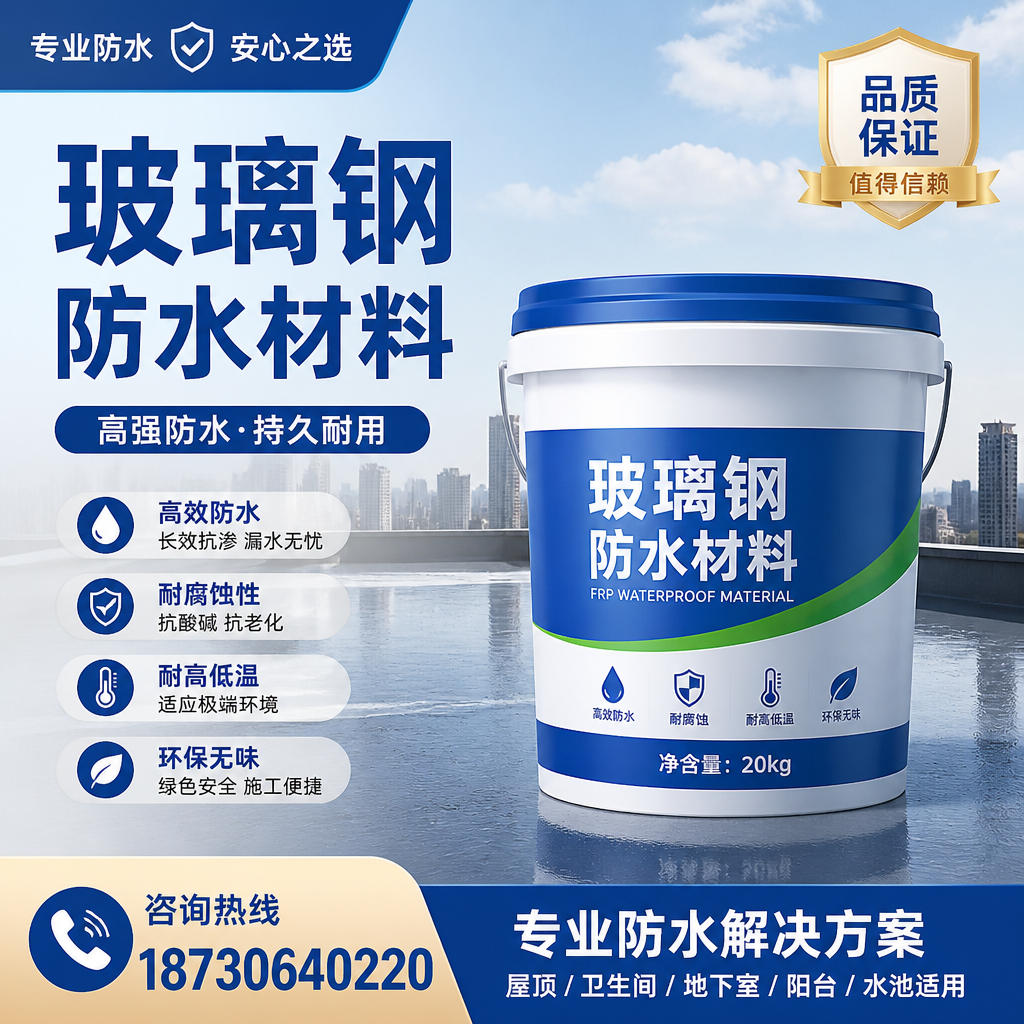 了解玻璃钢防水材料的市场趋势,孝感 企业不可不知